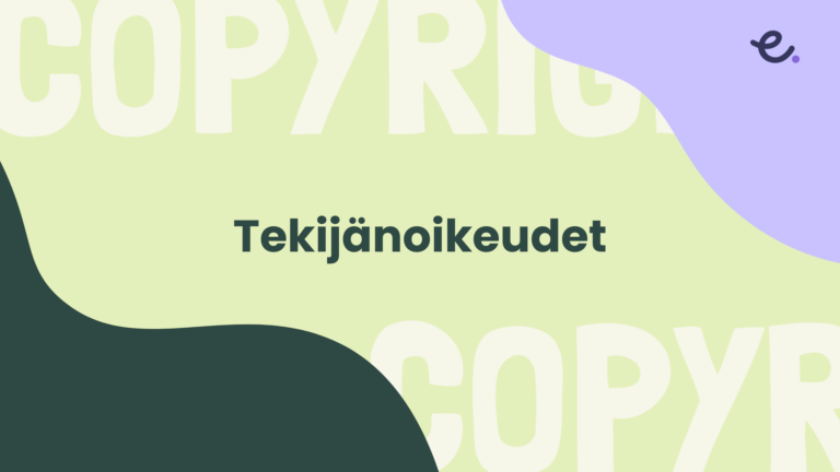 Tekijänoikeudet-tekstin artikkelikuva.